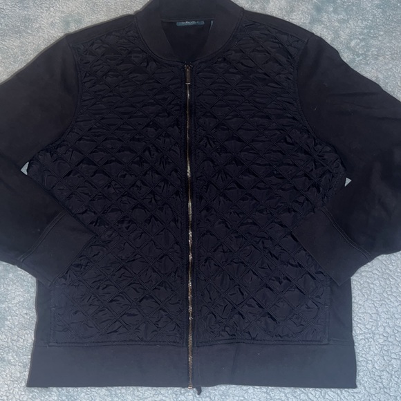 Perry Ellis - Full Zip Fleece Diamond Stitch Pattern - Picture 2 of 9